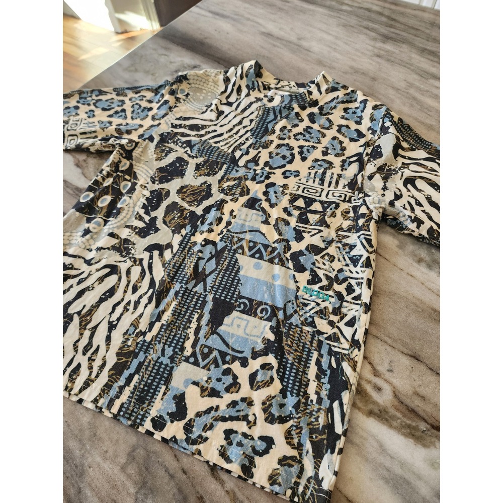 BLDG4‎ Designer Mens Size Medium Abstract All Over Print Tee Shirt - Picture 2 of 9